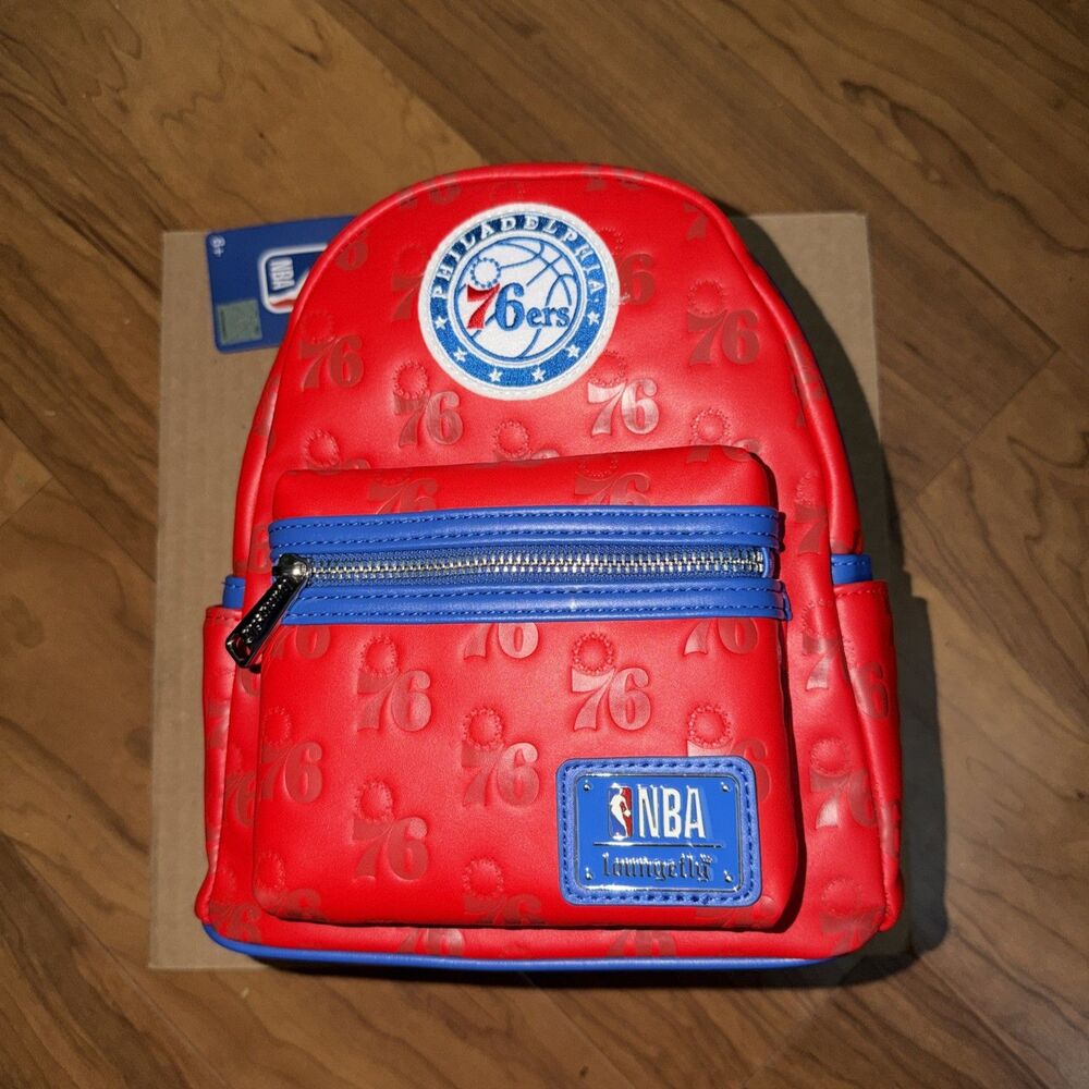 Loungefly NBA Philadelphia 76ers Logo Mini Backpack